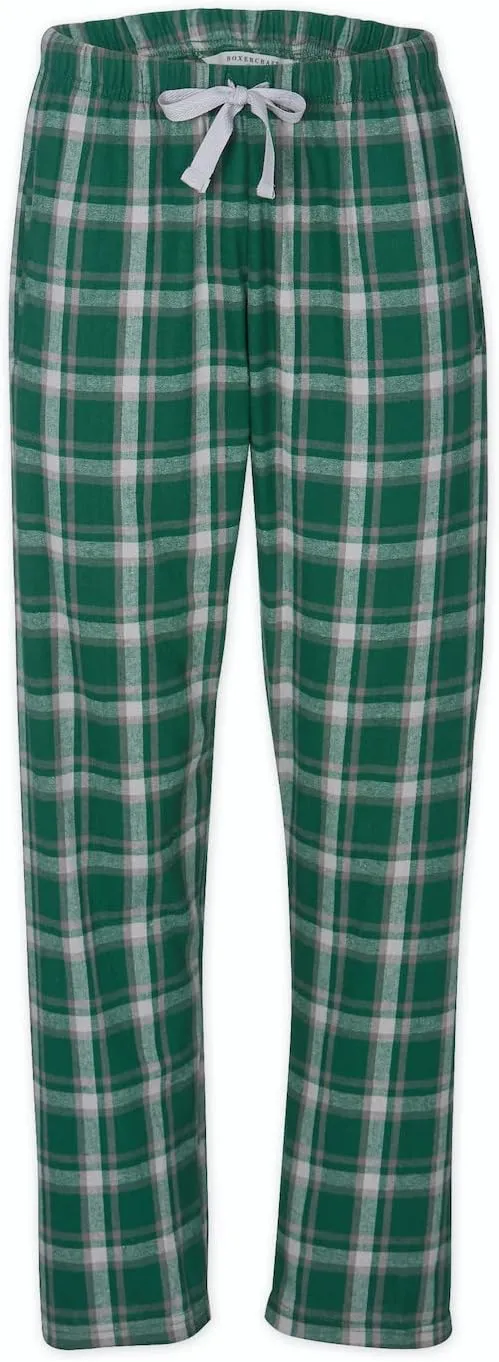 boxercraft Haley Flannel Pants for Women, 100% Cotton Flannel Pants with Side Pockets and Adjustable Drawstring