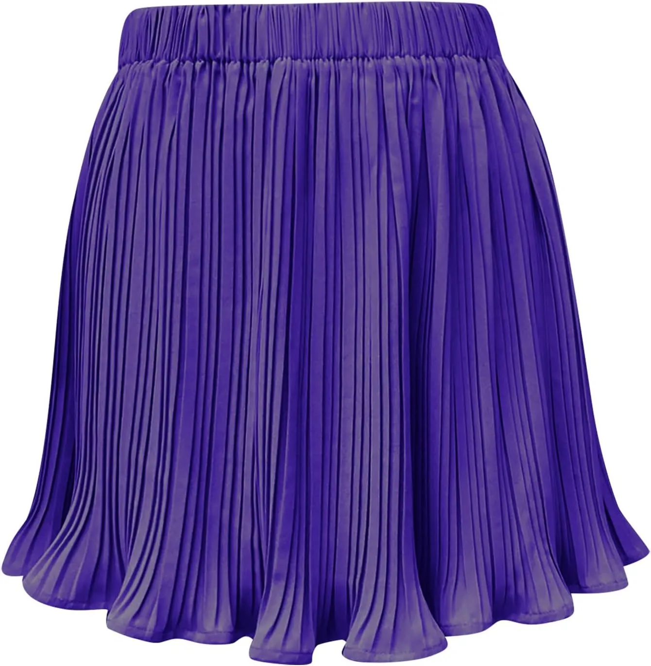 BTDECLAR Women's Pleated A Line Mini Skirt Basic High Elastic Waisted Flowy Short Skirts Trendy Summer Casual Athletic Skirts
