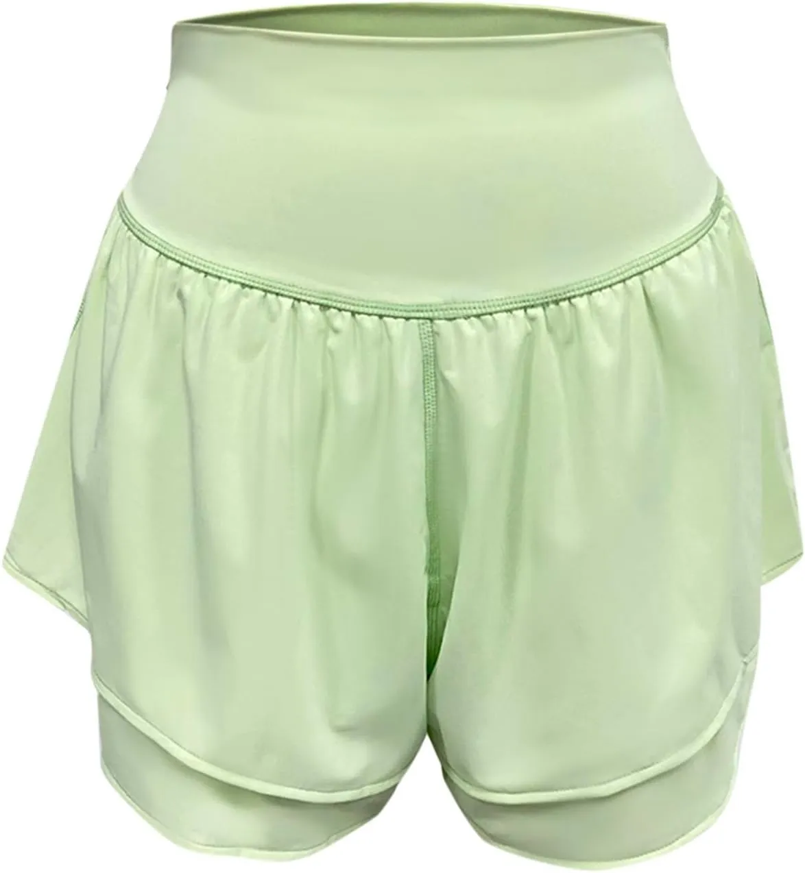 Butterfly Flowy Skirts for Women 2 in 1 High Waisted Workout Athletic Tennis Skort with Short Gym Ruffled Mini Skirt