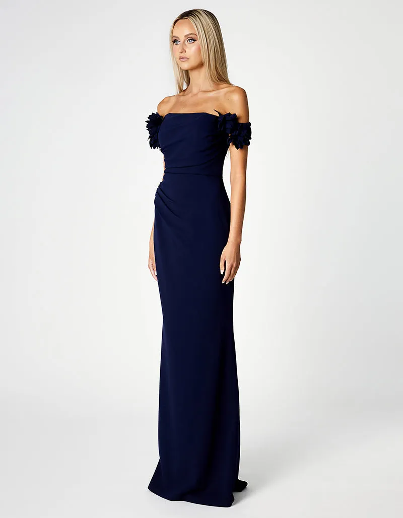 CAMBRIA FLORAL OFF SHOULDER GOWN B66D13L