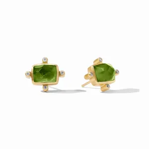 Clara Stud Iridescent Jade Green