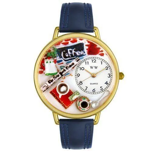 Coffee Lover Watch in Gold (Large)