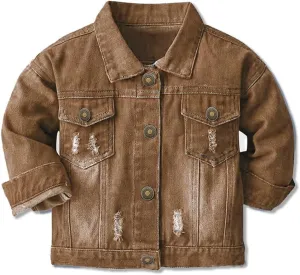 Cromoncent Classic Denim Jacket for Boys Girls