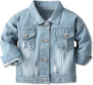 Cromoncent Classic Denim Jacket for Boys Girls