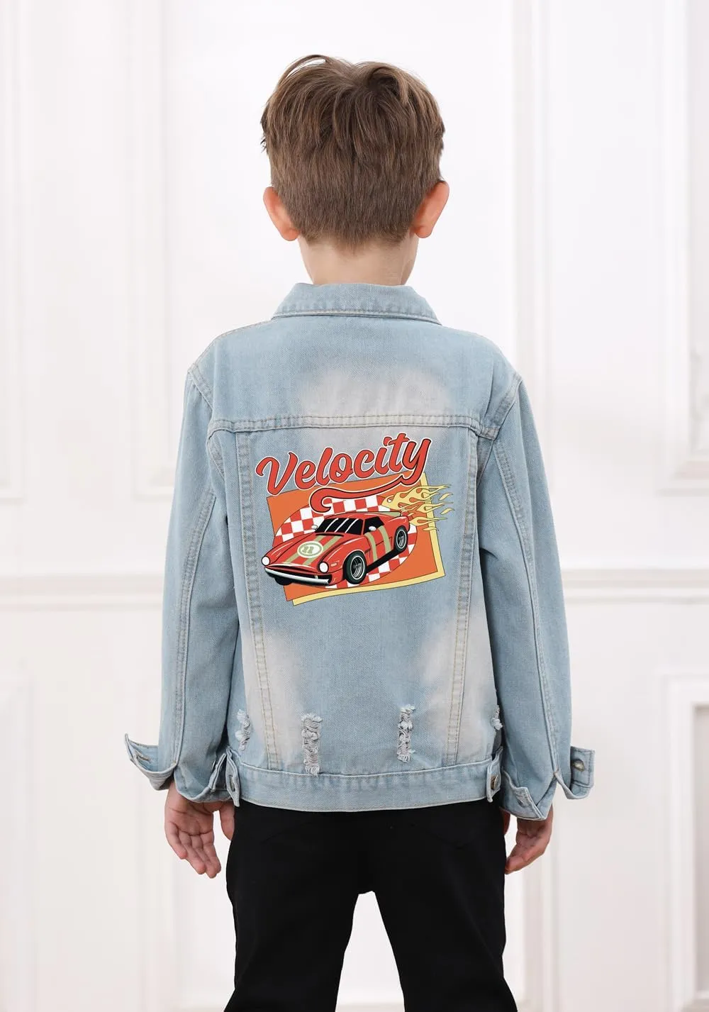 Cromoncent Classic Denim Jacket for Boys Girls