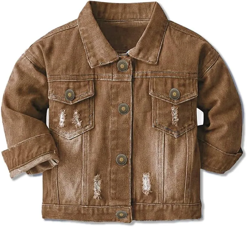 Cromoncent Classic Denim Jacket for Boys Girls