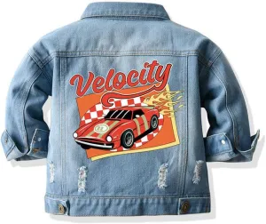 Cromoncent Classic Denim Jacket for Boys Girls