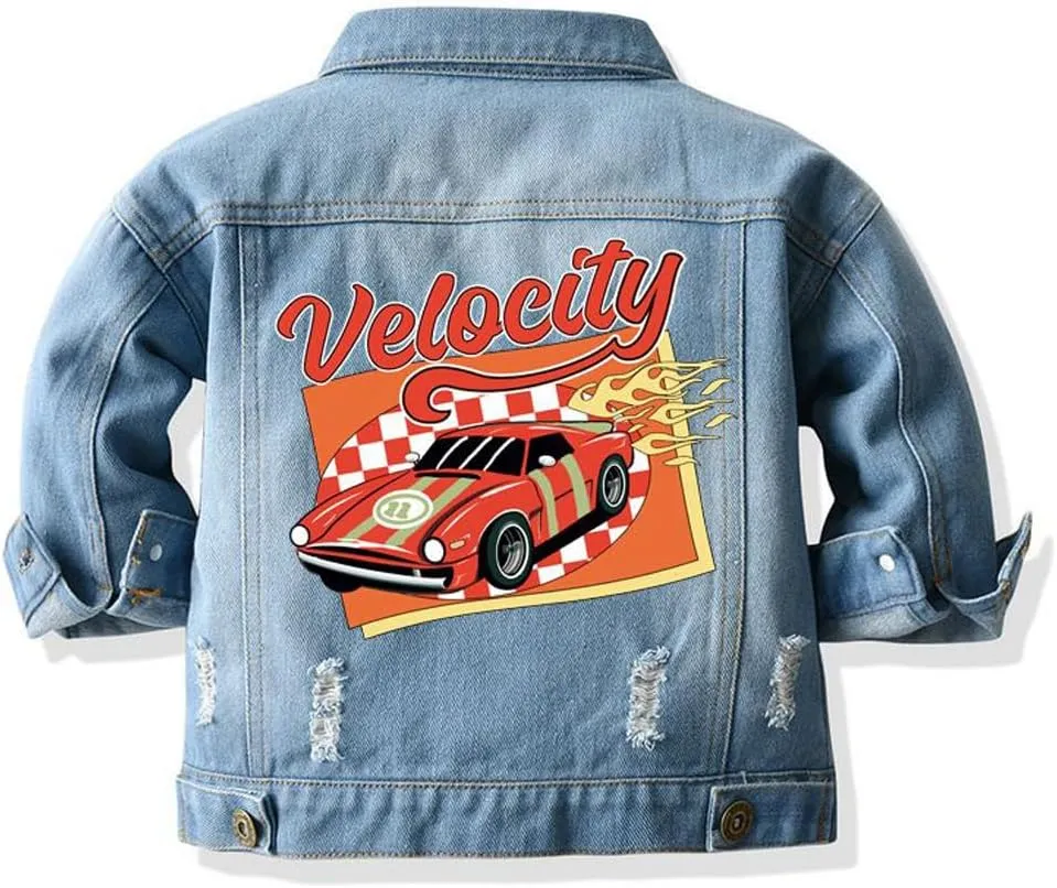 Cromoncent Classic Denim Jacket for Boys Girls
