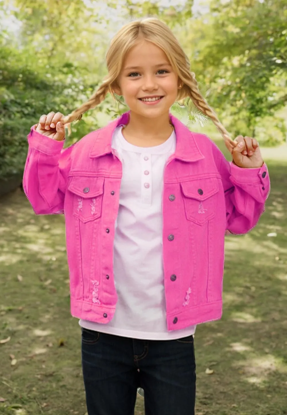 Cromoncent Classic Denim Jacket for Boys Girls