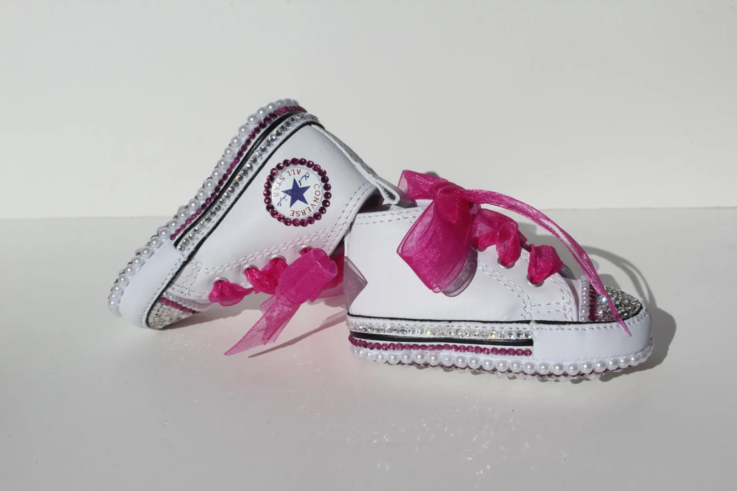 Crystal Converse Crib Shoes