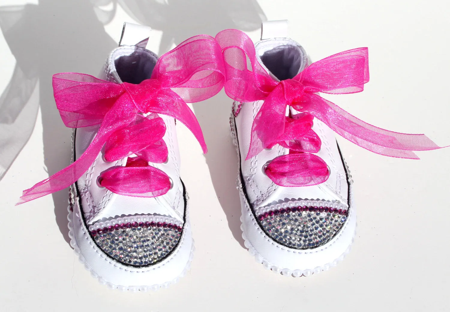 Crystal Converse Crib Shoes