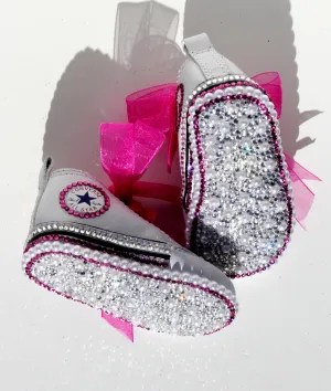 Crystal Converse Crib Shoes