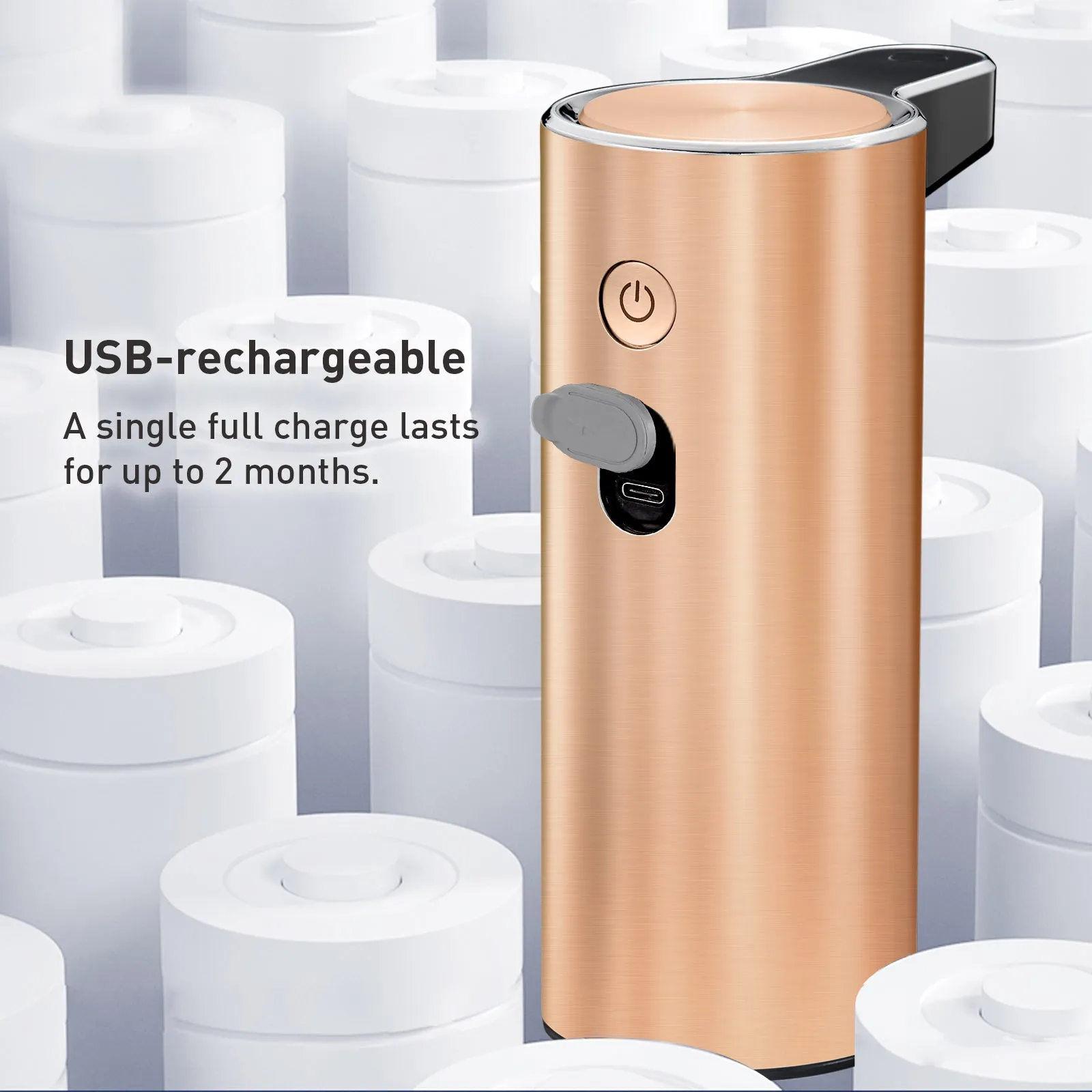 Deluxe Aroma Smart Liquid Soap Dispenser - Rose Gold