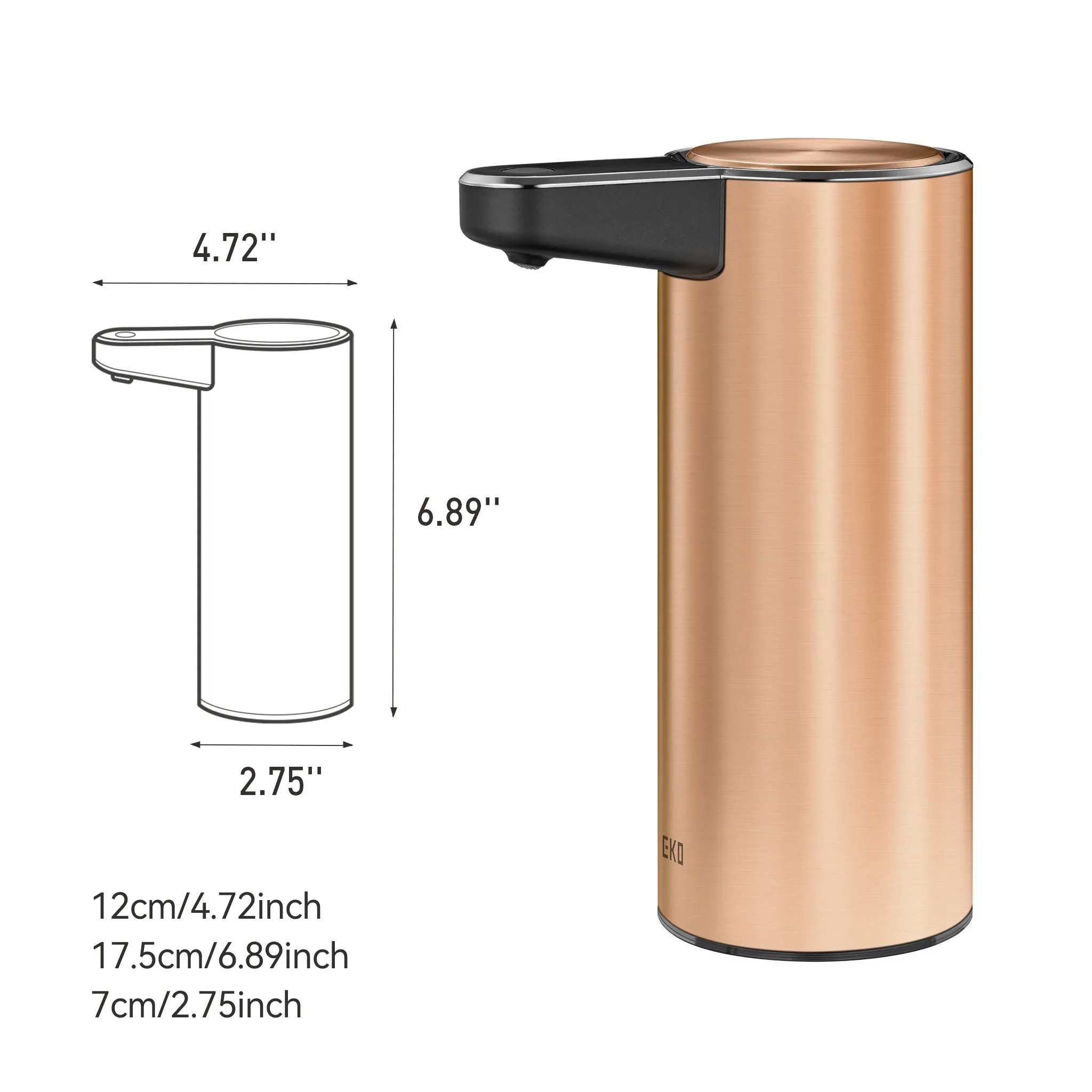 Deluxe Aroma Smart Liquid Soap Dispenser - Rose Gold