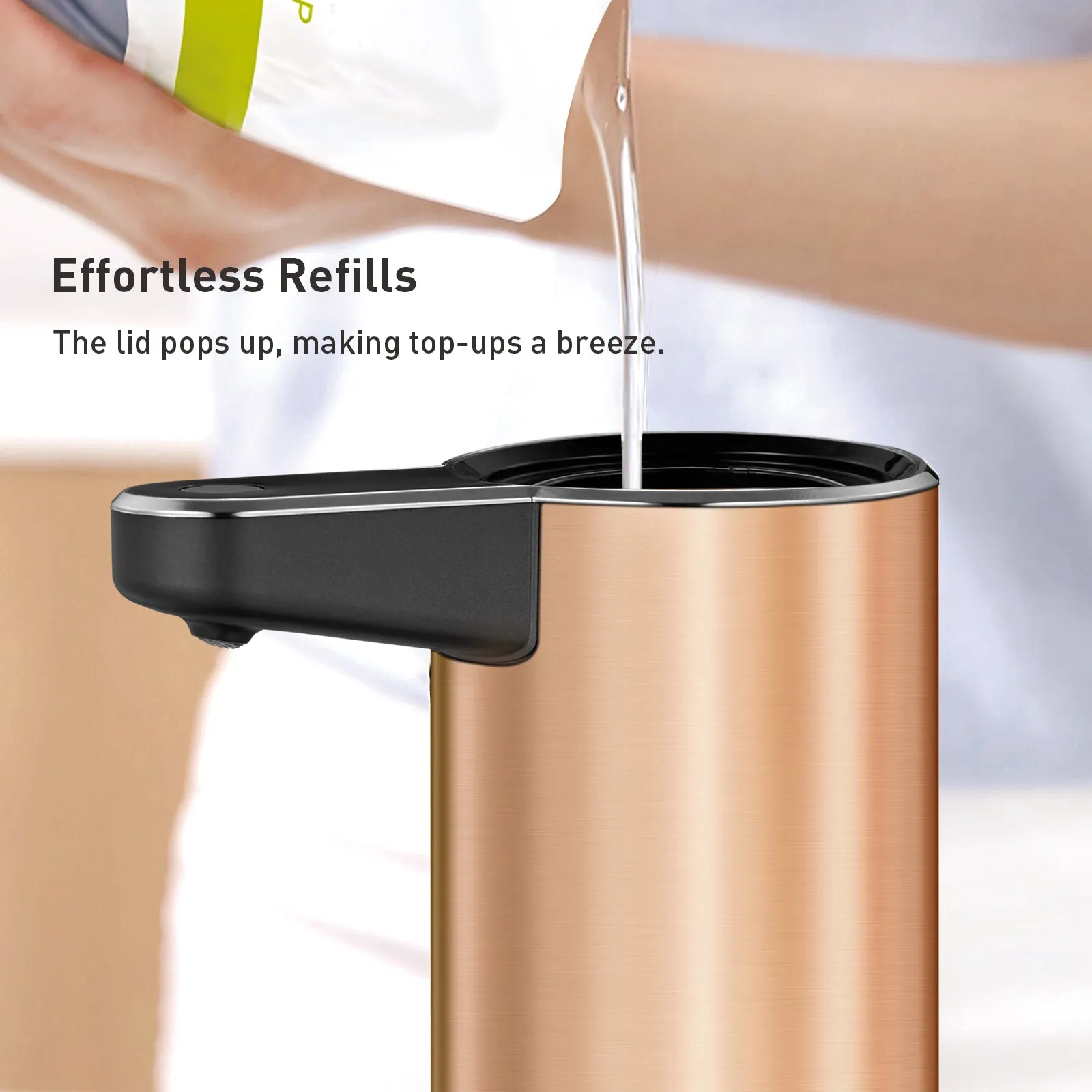 Deluxe Aroma Smart Liquid Soap Dispenser - Rose Gold