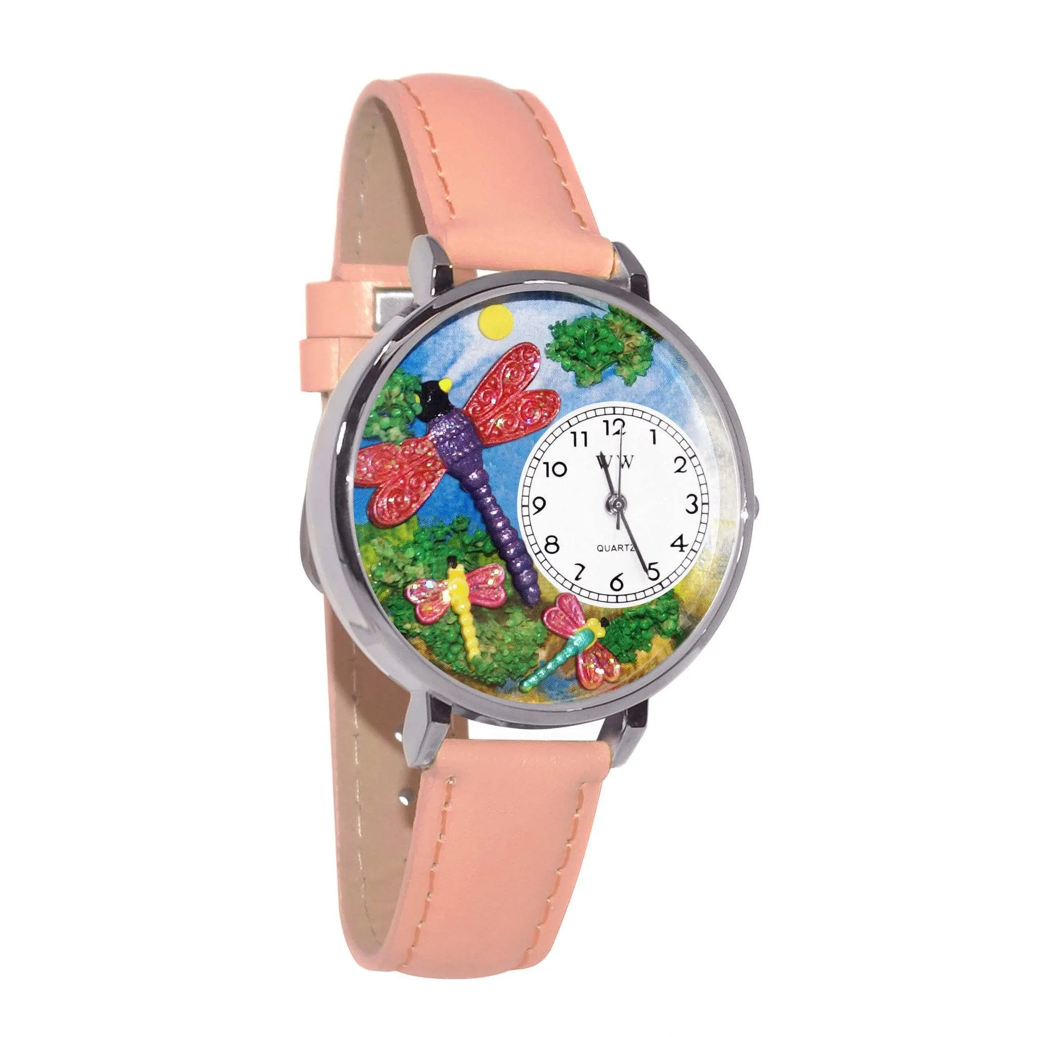 Dragonflies Watch in Silver (Large)