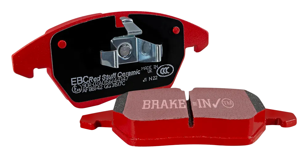 EBC Redstuff Ceramic Brake Pads Mini Convertible R57 J.C Works 1.6L Turbo (09-16) Front or Rear