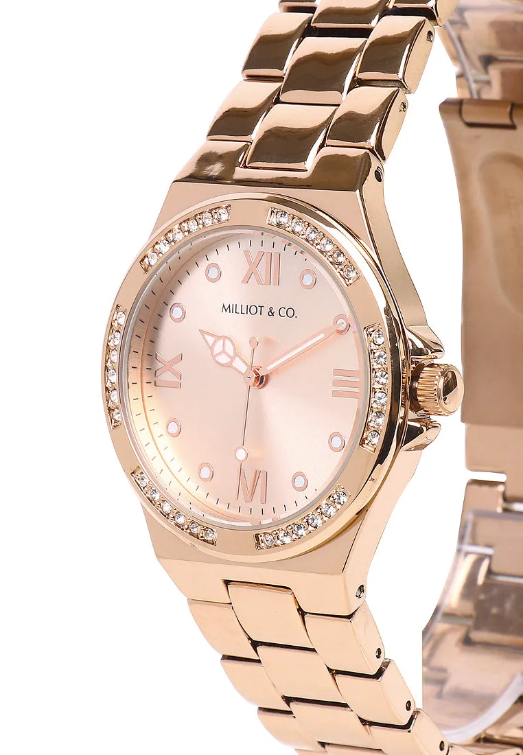 Elle Rose Gold  Metal Watch (Salmon)