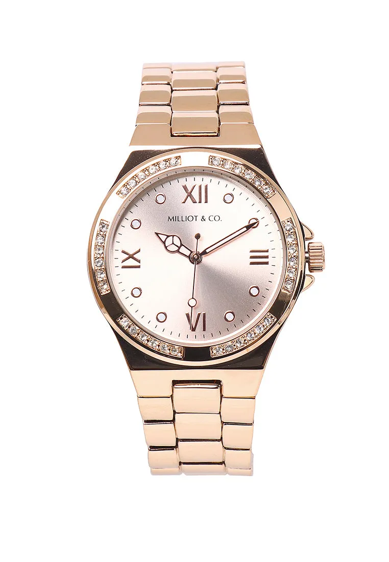 Elle Rose Gold  Metal Watch (Salmon)