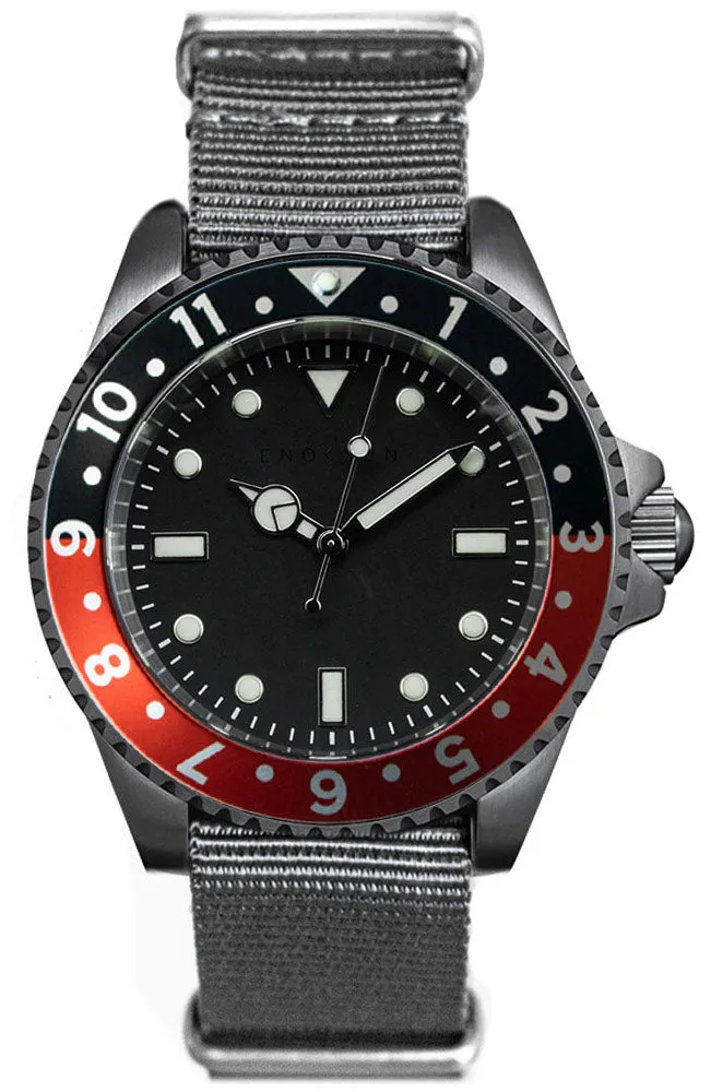 Enoksen Watch Dive E02/H Coke Black & Red Special Edition