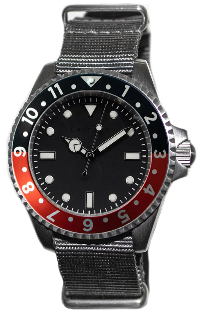 Enoksen Watch Dive E02/H Coke Black & Red Special Edition