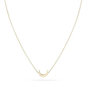Everyday Little Crescent Moon Necklace (14K Gold)