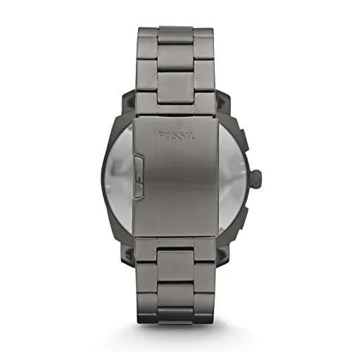 Fossil Men's Machine Quartz Stainless Steel Chronograph Watch, Color: Smoke (Model: FS4662)