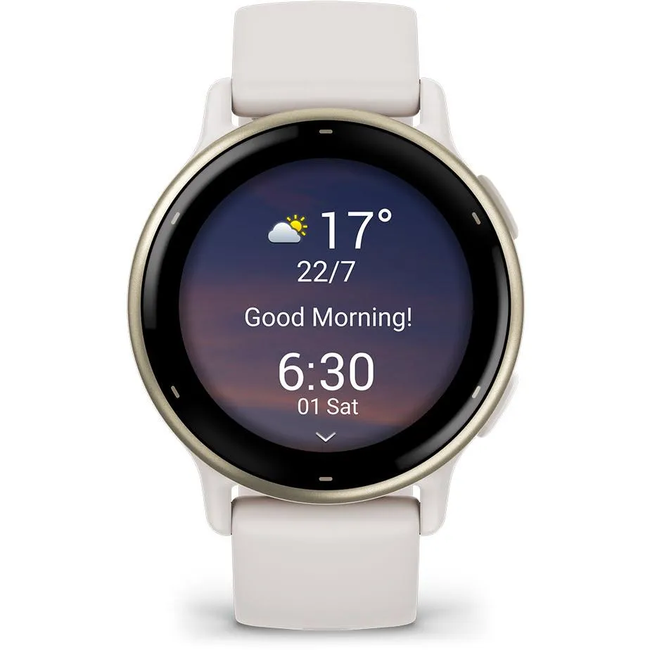 Garmin Vivoactive 5 Smart Watch - Cream Gold with Ivory case