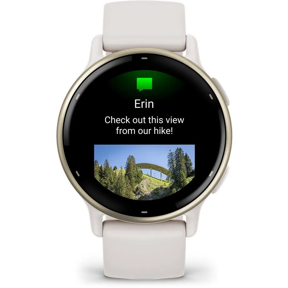 Garmin Vivoactive 5 Smart Watch - Cream Gold with Ivory case