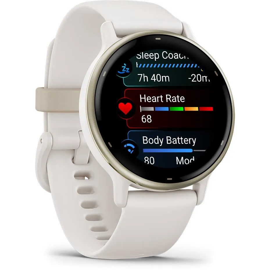 Garmin Vivoactive 5 Smart Watch - Cream Gold with Ivory case