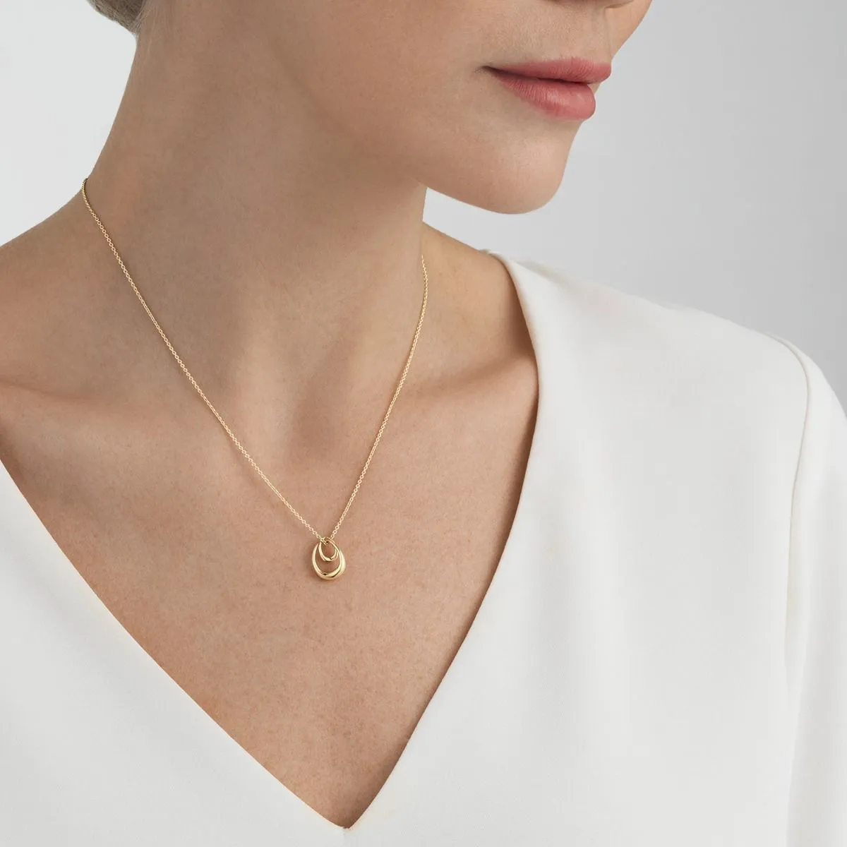 Georg Jensen 18ct Yellow Gold Offspring Necklace