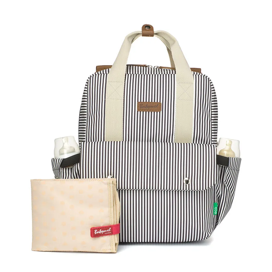 Georgi Eco Convertible Backpack Navy Stripe