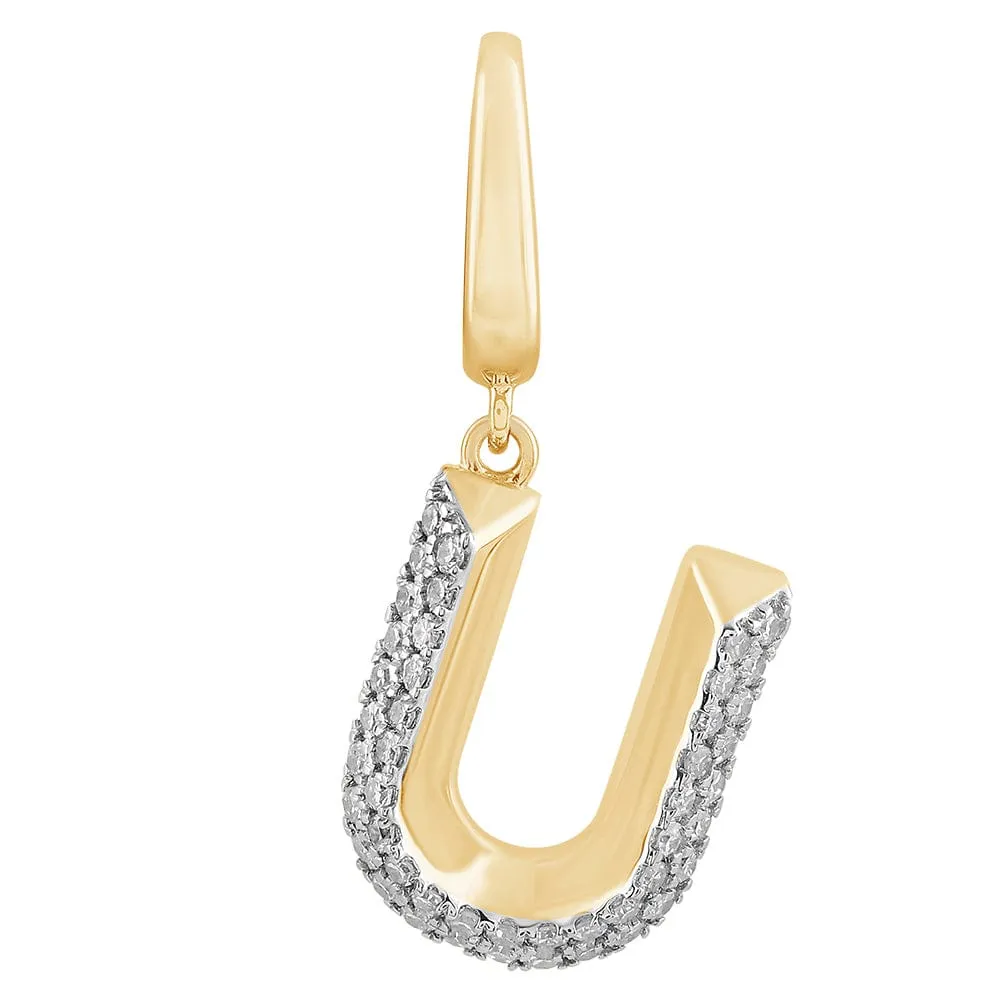 Gold Alphabet charm RDCH006-U RDCH006-U