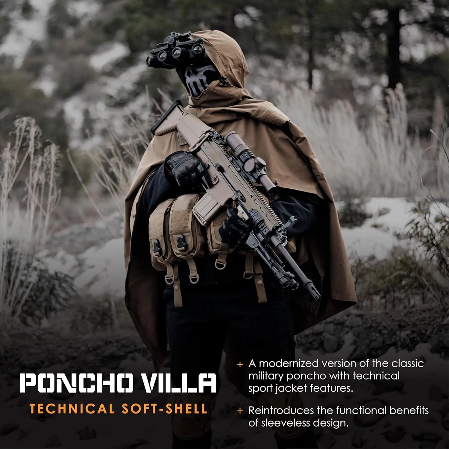 HAZARD 4 PonchoVilla Classic - Original Technical Softshell Poncho