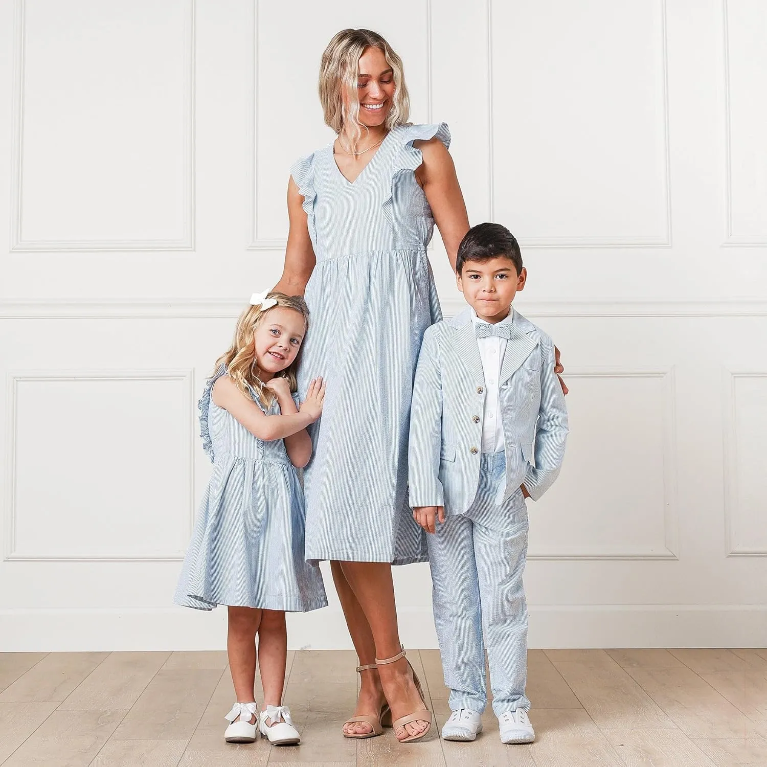 Hope & Henry Boys' Classic Seersucker Suit Jacket