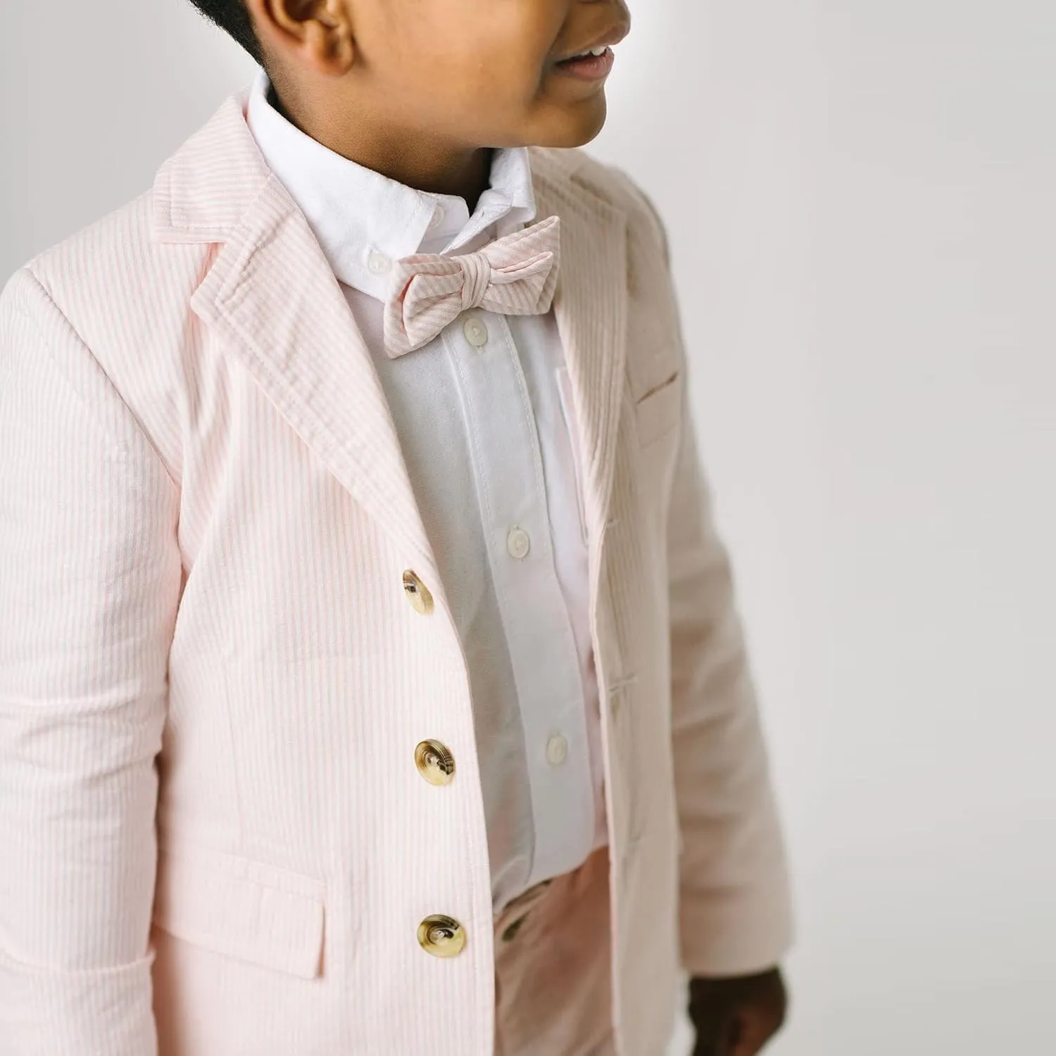 Hope & Henry Boys' Classic Seersucker Suit Jacket
