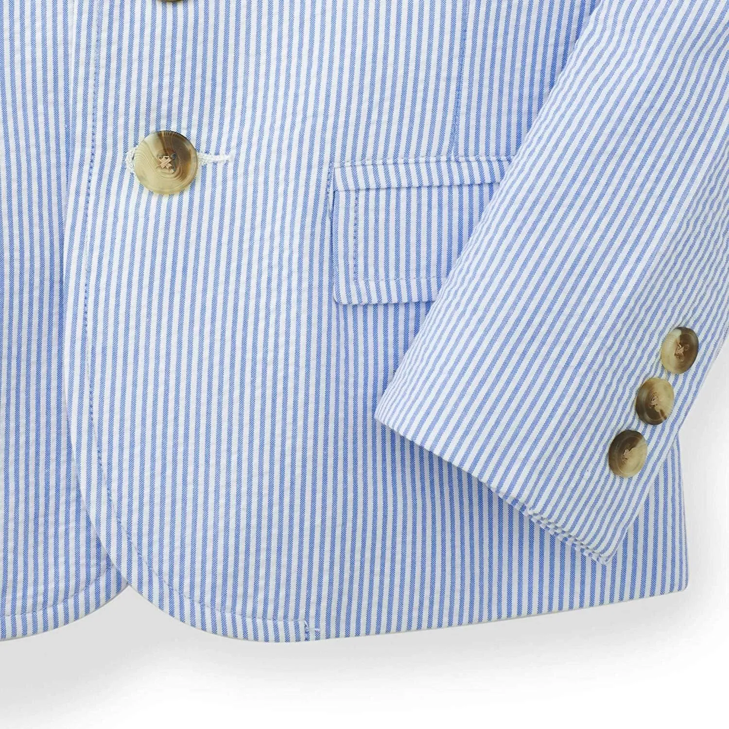 Hope & Henry Boys' Classic Seersucker Suit Jacket
