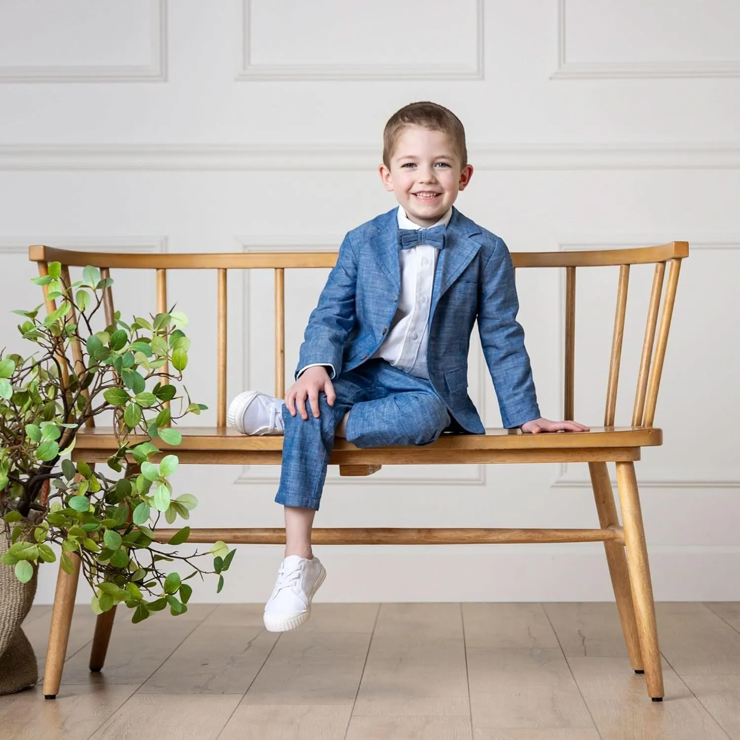 Hope & Henry Boys' Classic Seersucker Suit Jacket