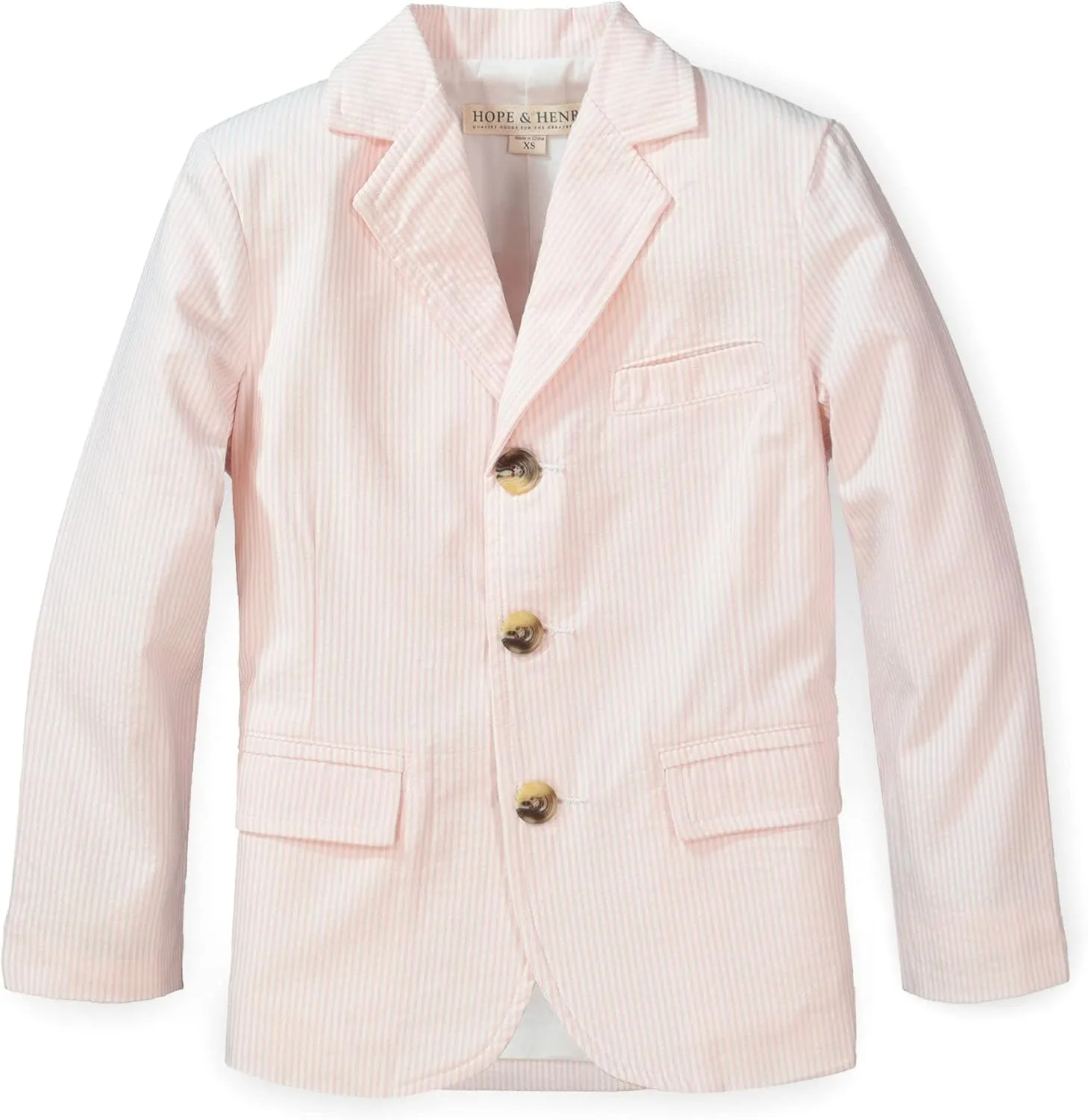 Hope & Henry Boys' Classic Seersucker Suit Jacket