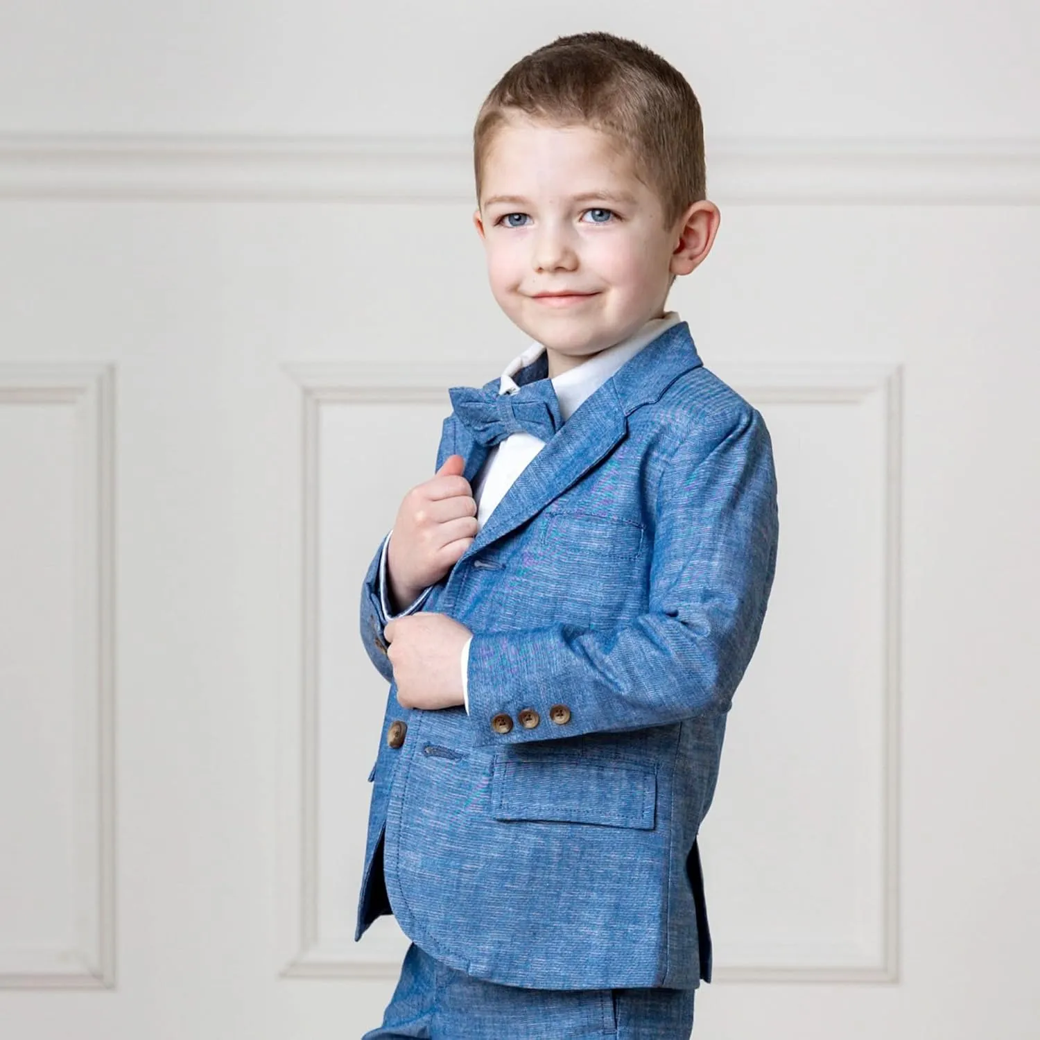 Hope & Henry Boys' Classic Seersucker Suit Jacket