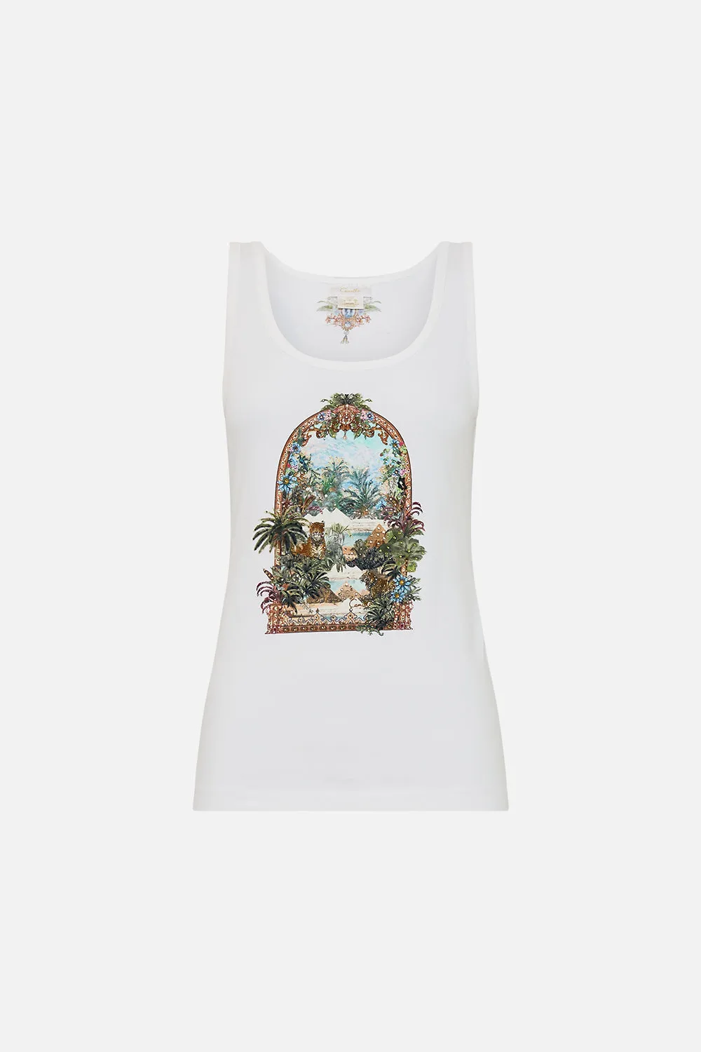 JERSEY SCOOP NECK TANK TOP VIEWS OF THE VALLEY