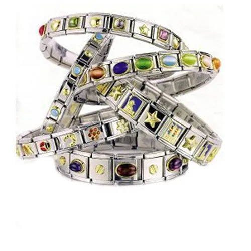 Just Married Italian Link Bracelet Charm