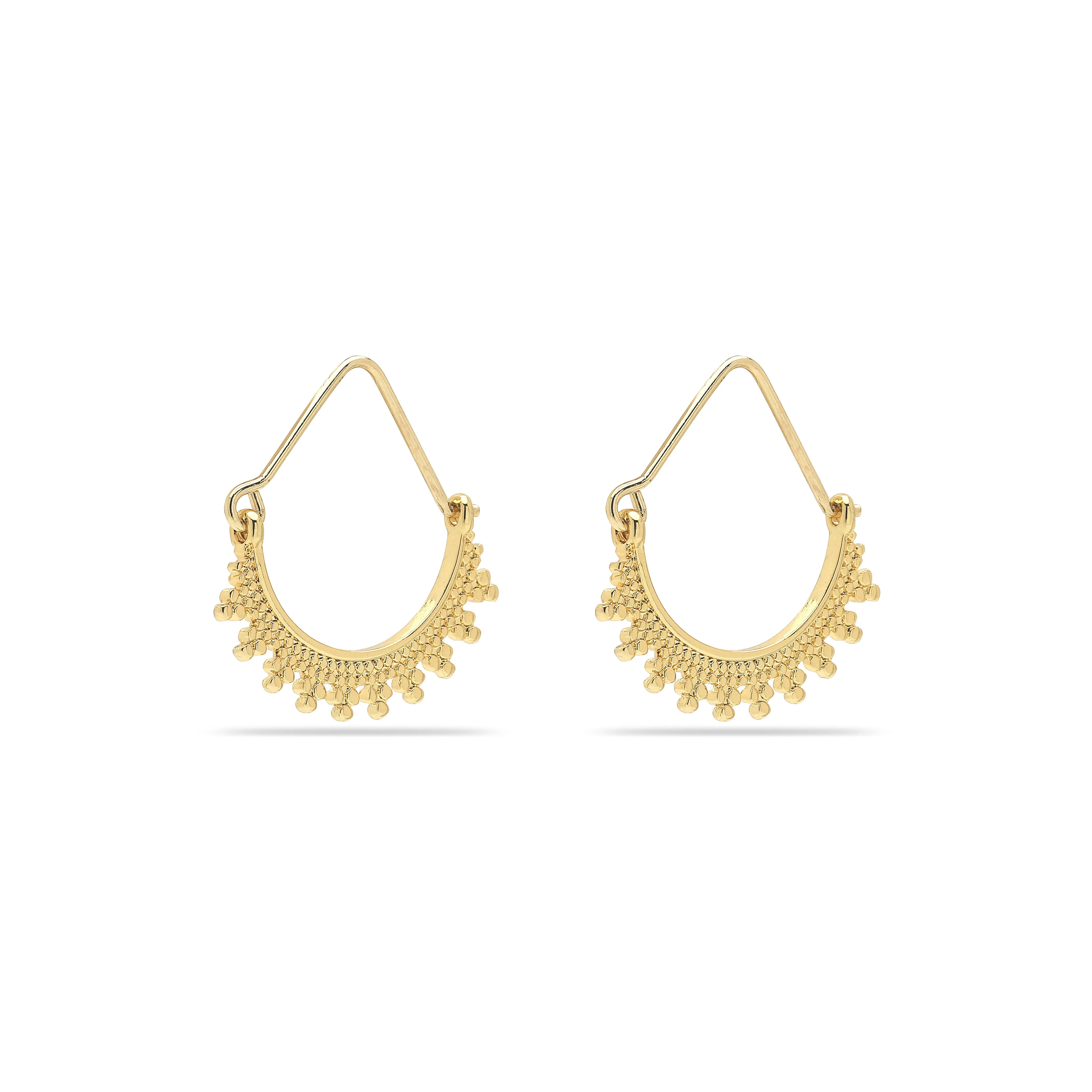 KIKU half hoop earrings gold-plated
