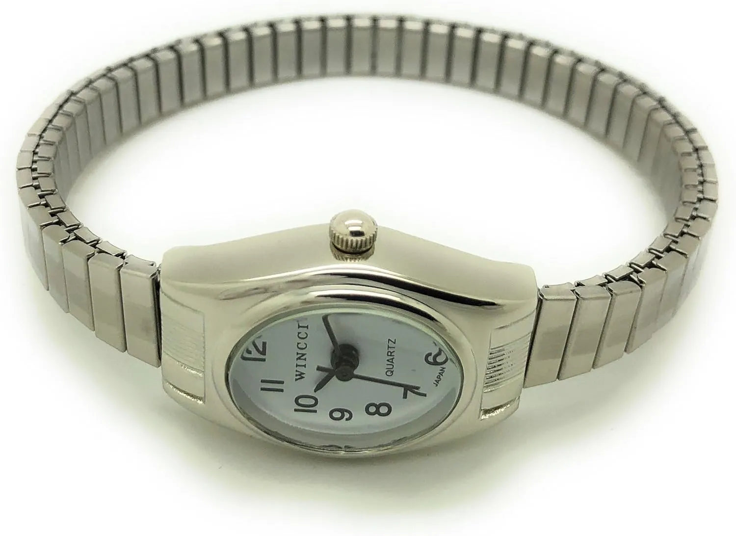 Ladies Classic Small Oval Stretch Elastic Band Fashion Watch