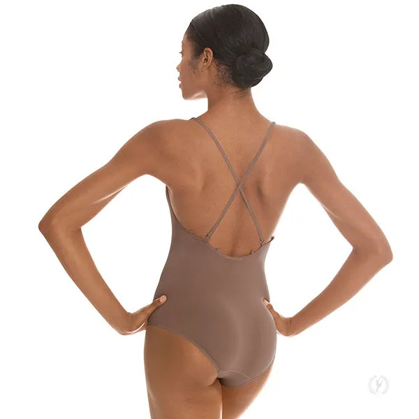 Ladies Mocha Euroskins Seamless Convertible Camisole Leotard - Select Size