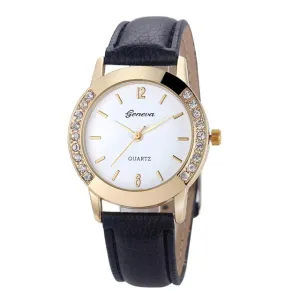 Leather Band Business Quartz Wrist Watch