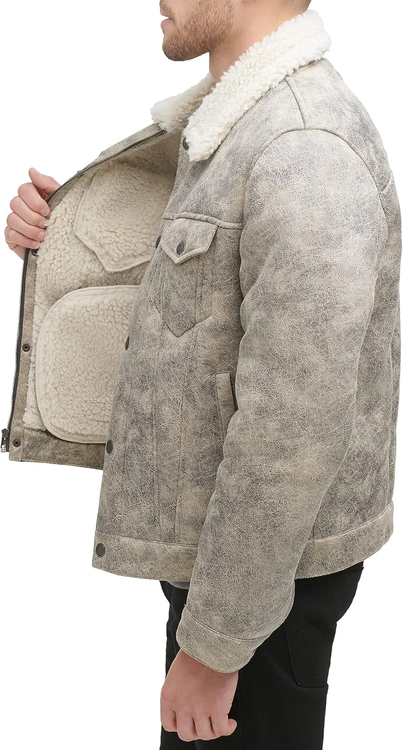 Levi's Men's Faux Leather Classic Trucker Jacket