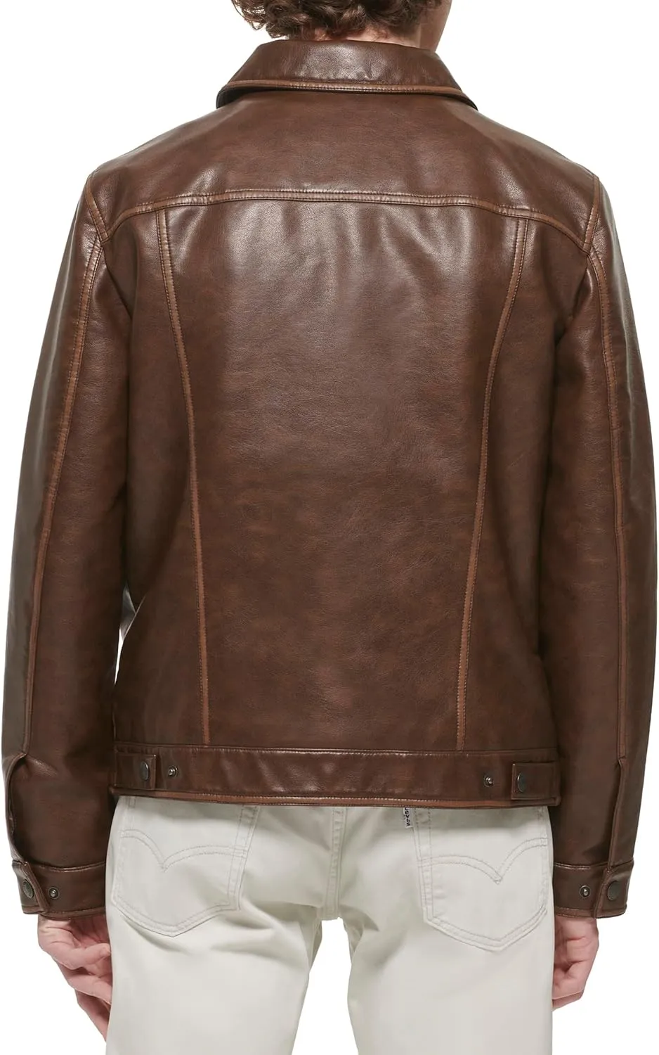 Levi's Men's Faux Leather Classic Trucker Jacket
