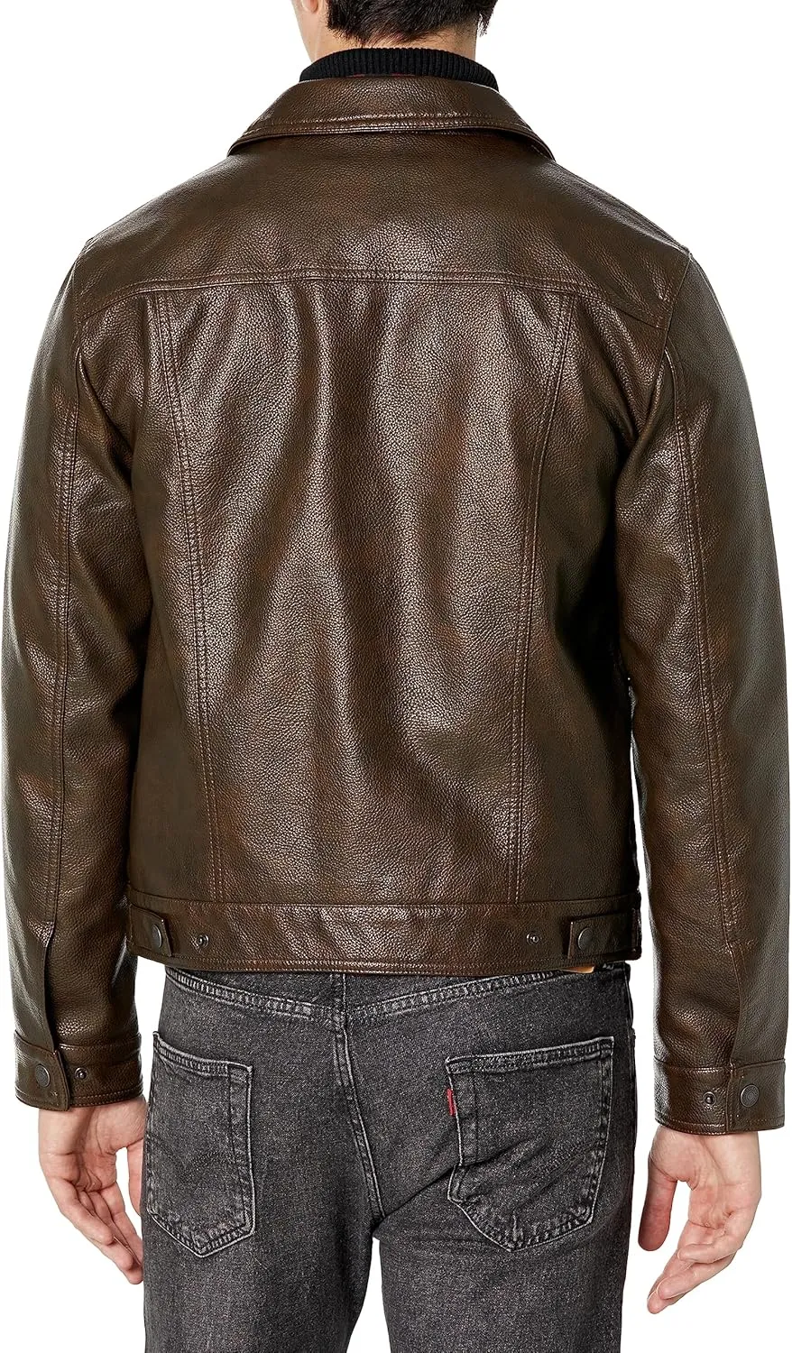 Levi's Men's Faux Leather Classic Trucker Jacket