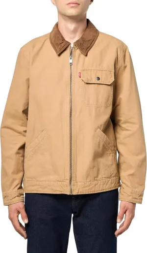 Levi's Men's Workwear Cotton Canvas Corduroy Collar Depot Jacket